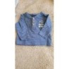 Tee shirt ML rayé  bleu lupilu 1 mois