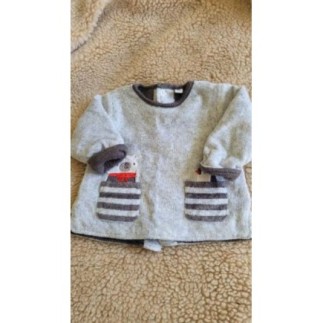 Brassière velours grise