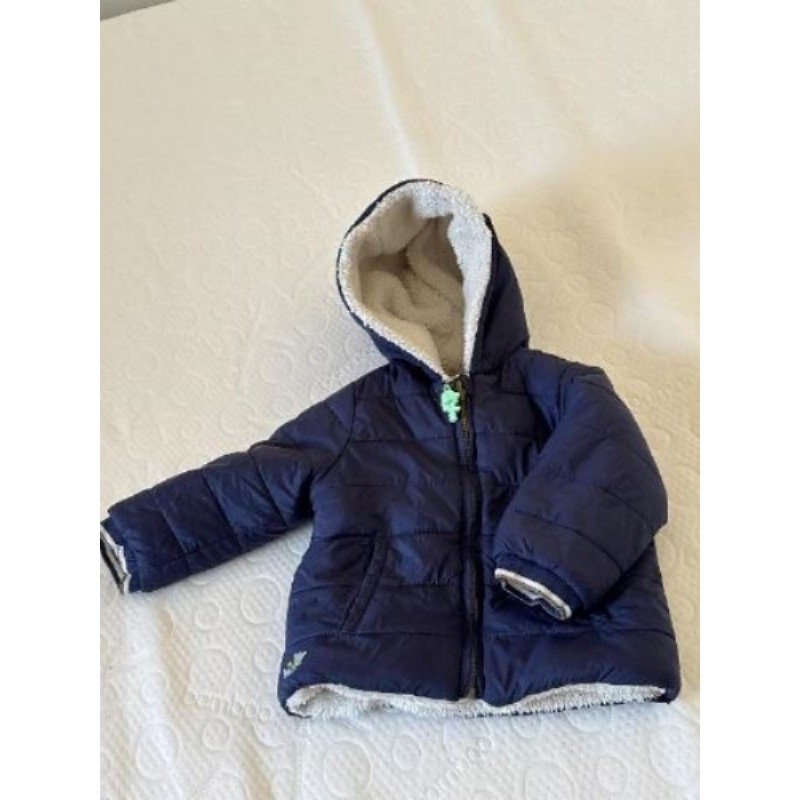 Manteau bleu marine, Serge Major 24 mois