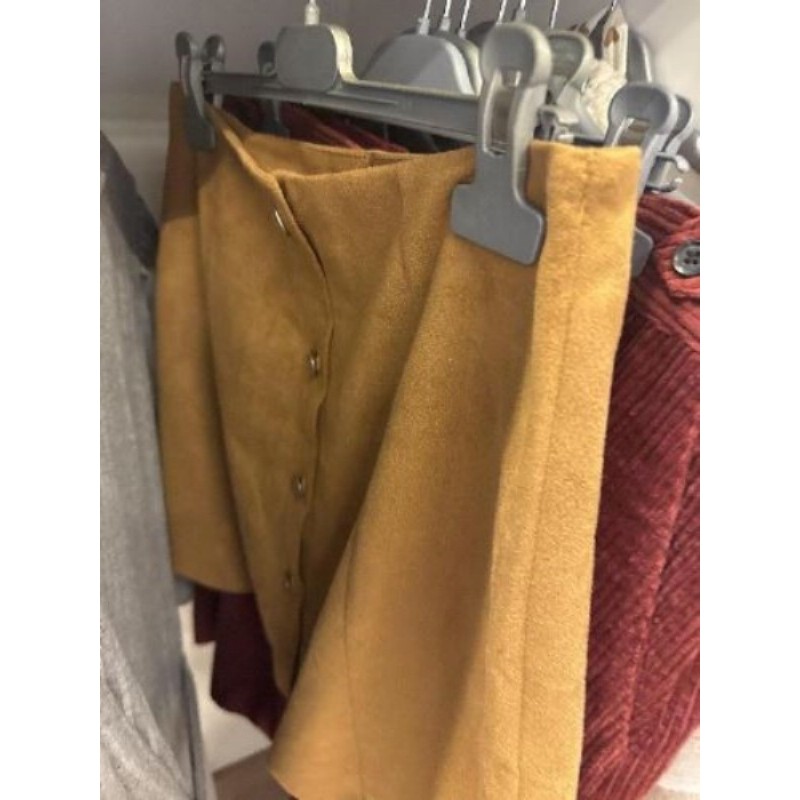 Mini jupe camel boutonnée taille S