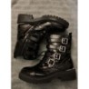 Bottines noires à boucle T.39