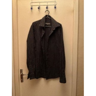 Chemise rayures noire T.38
