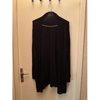 Gilet long noir avec poche...