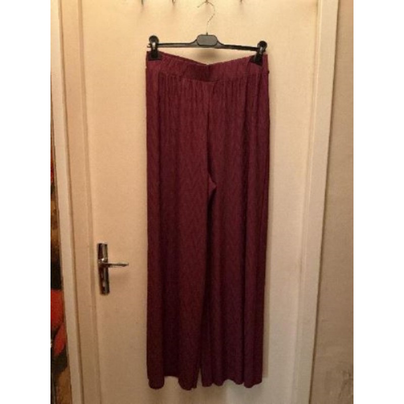 Pantalon, fluide, bordeaux T.M