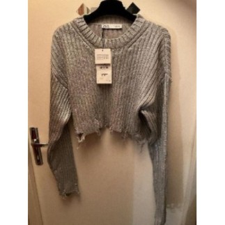 Pull argenté, Zara T. M