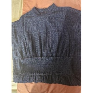 ROBE COURTE-COL.BLEU...