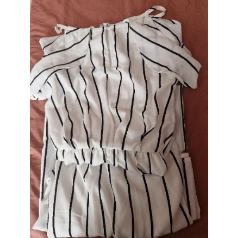 ROBE LONGUE RAYEE NOIR-GUESS-T.36