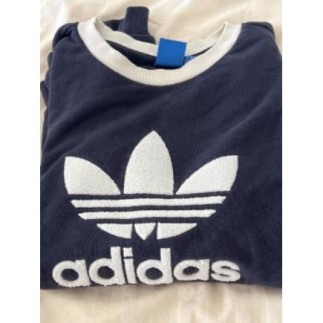 Pull Adidas bleu marine et...