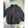 Gilet femme Crop h et M taille L noir avec zip 