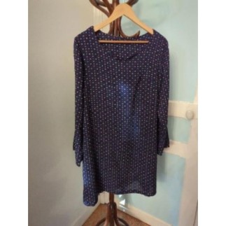 Robe imprimée bleue, TL...