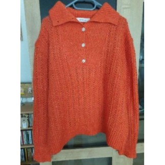 Pull-over laine orange...