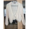 Petit gilet court beige