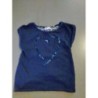 Tee-shirt bleu coeur 6 ans