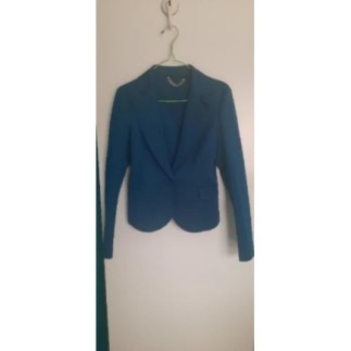 veste courte bleu pétrole...