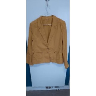 veste courte en toile jaune...