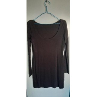 robe coton marron foncé C&A...