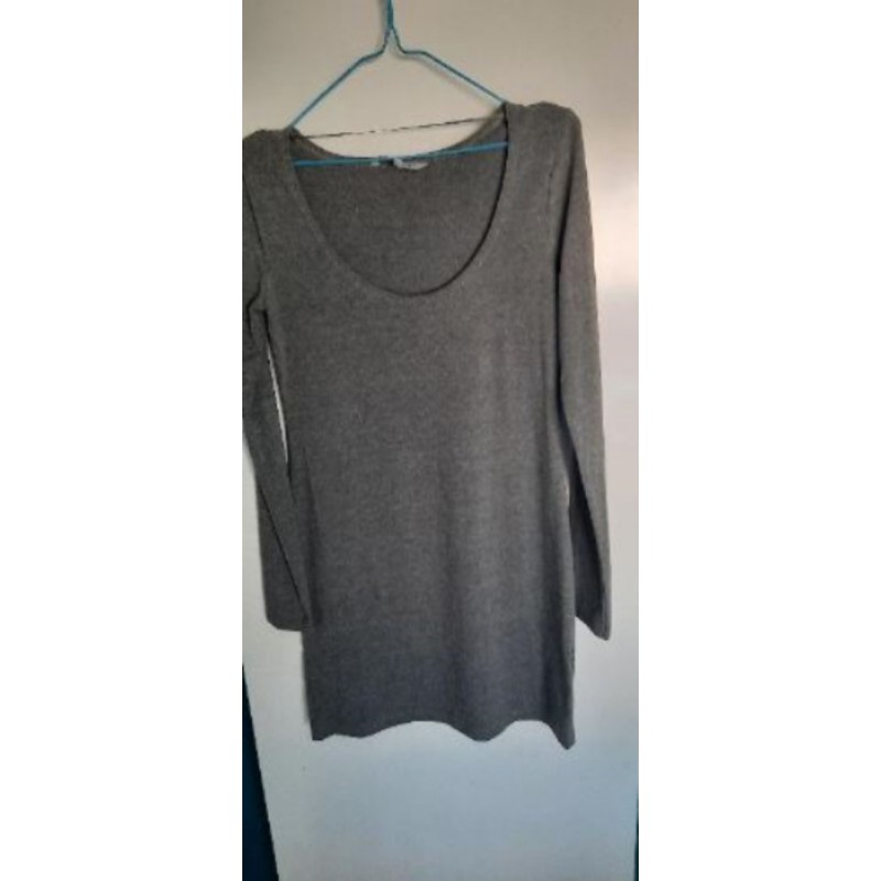 robe coton grise C&A T L