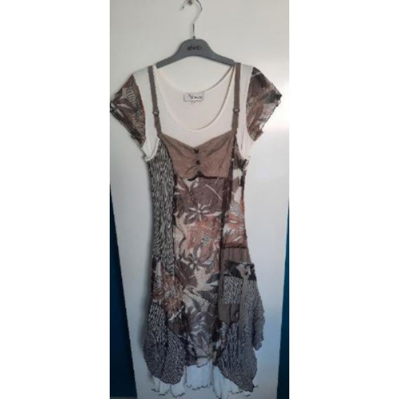 robe tissu froissé ARMAND THIERRY T38