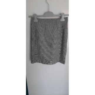 jupe motif pied-de-poule...