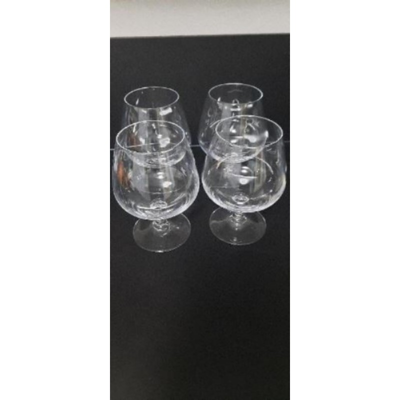 lot de 4 verres à cognac/cocktail en cristal