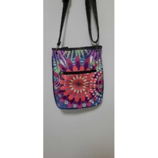 sac à main motif florale