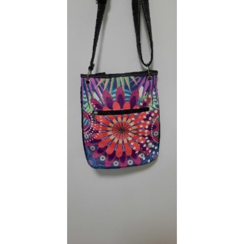 sac à main motif florale