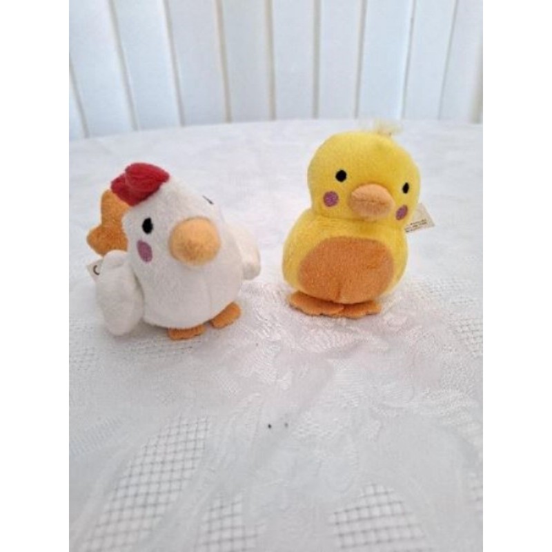 PELUCHES POULE ET POUSSIN
