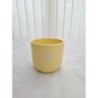 PETIT CACHE POT JAUNE H8,5 CM