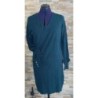 Robe vert foncé longueur genoux acrylique Camaïeu Taille 40