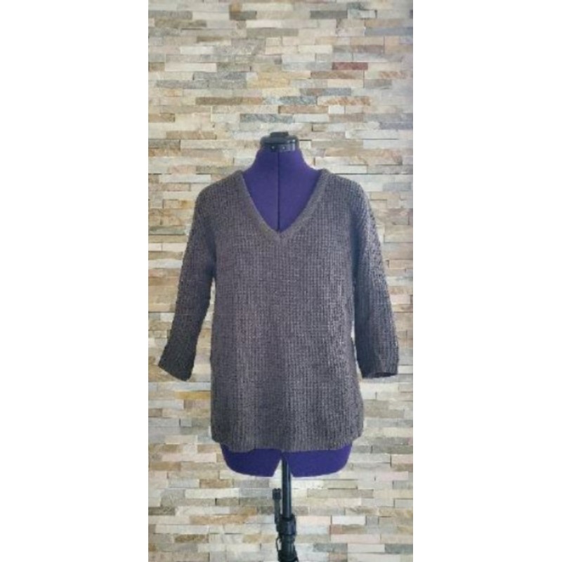 Pull Manches 3/4 Vert kaki CHOSE PROMISE Taille M