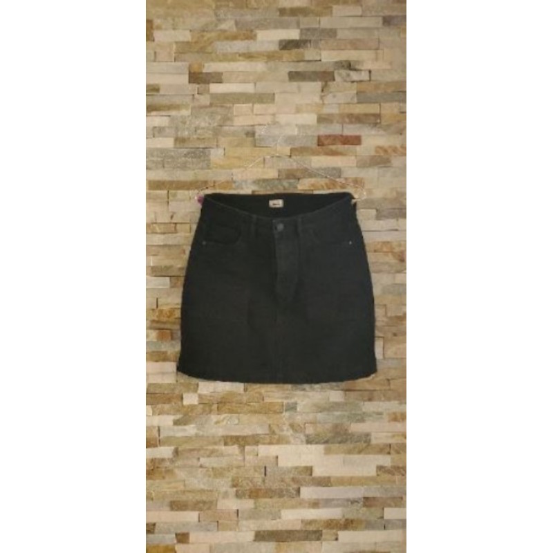Jupe courte en Jean Noir Larges poches PIMKIE Taille 34