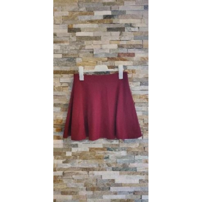 Jupe mi-cuisses fluide Bordeaux ONE Taille S