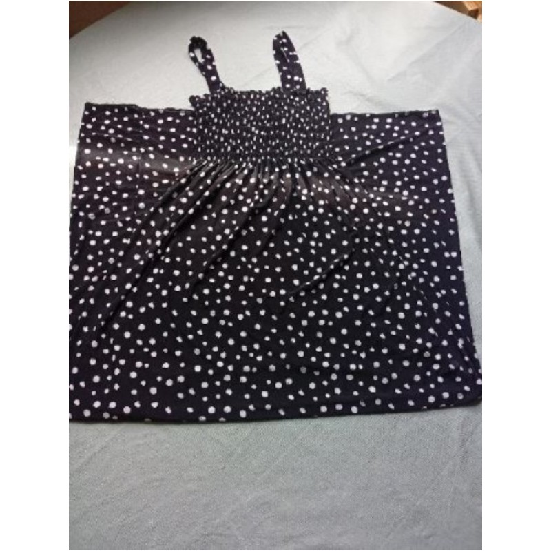 Robe noire point blanc taille unique