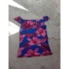 Débardeur fleuri bleu rose marque naf naf taille l