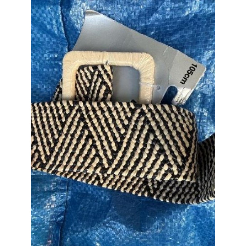 Ceinture femme beige et noire neuve 150cm 