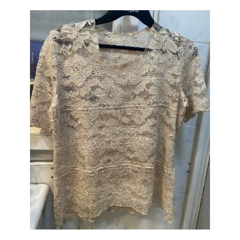 haut dentelle couleur beige FEMME T LARGE