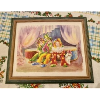 tableau motif cirque pour enfants dimension 30-40cm