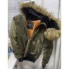 doudoune avec capuche fourure synthétique kaki Jennyfer Taille S