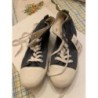 chaussure en toile bleu du pareil au même jamais porté pointure 37