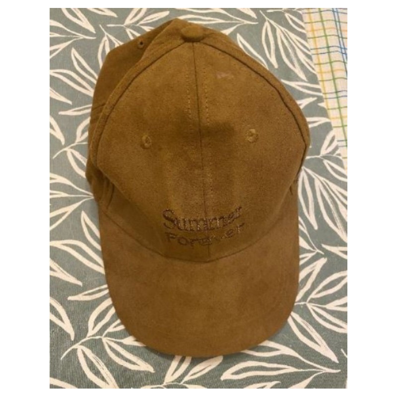 casquette en daim fille marron TU non porté