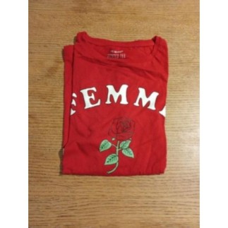 Tee shirt rouge femme 46