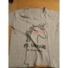 Tee shirt gris licorne 46