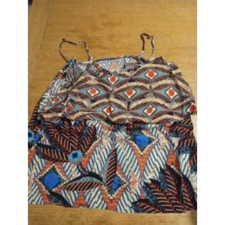 Haut noir et orange xl 