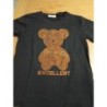Tee shirt noir nounours TU