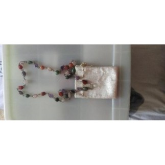 Collier sautoir pierres fines