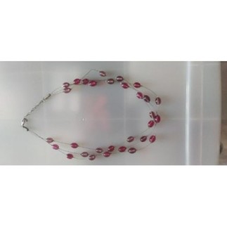 Collier fantaisie rose