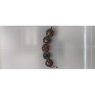 Bracelet métal et pierres