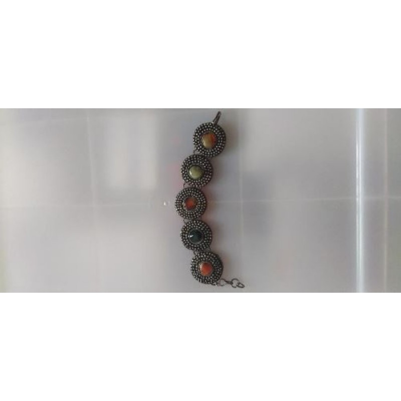 Bracelet métal et pierres