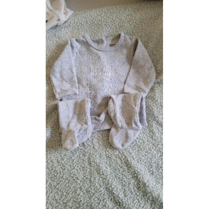 Pyjama gris vert Baudet 6 mois