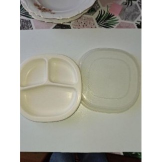 Assiette + couvercle bébé 